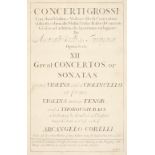 Corelli (Arcangelo). Concerti Grossi, 7 volumes, circa 1740