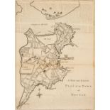 Boston. Gentlemans' Magazine (publisher). A New and Correct Plan of the Town of Boston, 1775