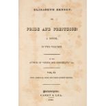 Austen, Jane. Elizabeth Bennet; or, Pride and Prejudice: A Novel, volume 2 (of 2) only, 1832
