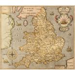 England & Wales. Hole (G.), Englalond Anglia Anglo Saxonum Heptarchia, circa 1610