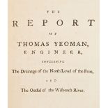 Smeaton (John). The report ... concerning the drainage of the North Level of the Fens, [1768]