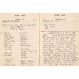 Indian Diary. A manuscript diary kept by G.J. Reith Low of Imperial Bank and Aitchison College