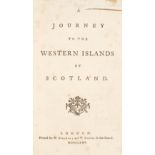 Johnson (Samuel). A Journey to the Western Isles, 1st edition, 1775
