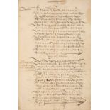 Spanish Lawsuit. A manuscript document concerning an ongoing lawsuit..., 1588