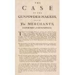 Commerce. The case of the gunpowder-makers, and of the merchants, exporters of gun-powder, [1730]