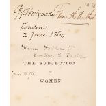 Mill (John Stuart). The Subjection of Women, 1st edition, London, 1869