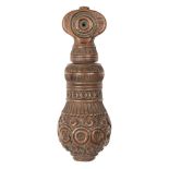 Nutcracker. An 18th century fruitwood screw action nutcracker