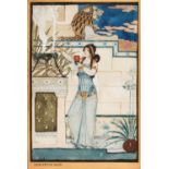 Solon (Léon Victor, 1872-1957). Egyptian woman burning incense, original poster design