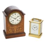 Carriage Clock. A modern brass carriage clock by Clermont London
