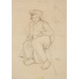 Boyce (George Pryce, 1826-1897). Study of a young Welsh man resting, 1855, & 4 others