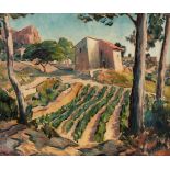 Mathews (B., 20th century). French Mediterranean Landscapes, oil on canvas