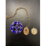 Mixed Jewellery. A Victorian 9ct gold locket pendant and other items