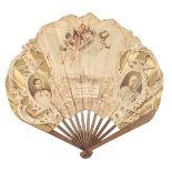 Royalty. A fan commemorating the 50th jubilee of Franz Josef I of Austria, Vienna, 1898