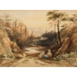 Varley (John, 1778-1842). Italianate Landscape Scene, circa 1835-40