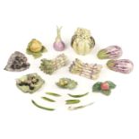 Anne Gordon Vegetables. A collection of Anne Gordon ceramic vegetables circa 1980