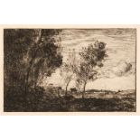 Corot (Camille,1796-1875). Dans les Dunes, Souvenir du Bois de la Haye, 1869