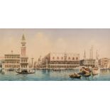 Ongania (Umberto, 1860-1896). Doge's Palace and waterfront, Venice