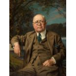 Cooper (A. E., 1883-1974). Portrait of Sir Edward M. Mountain, 1948, oil on canvas, signed