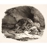Géricault, Cheval devoré par un lion