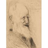 Topolski (Feliks, 1907-1989). Portrait of George Bernard Shaw, 1943