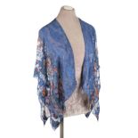 Shawls. A chiffon shawl, London: Liberty & Co, 1930s, & 6 others