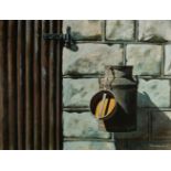 Bonney (Peter, 1953-). Shovel and Fork, oil on board, signed and dated 2003 and one other