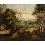 Crome (John Berney, 1794-1842). A Wooded River Landscape, oil on canvas