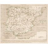 Houze (Antoinne P.). Atlas Historico de Espana, qui contiene Ocho Mapas..., Barcelona, 1841