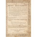 Bible (New Testament). The New Testament of Jesus Christ faithfully translated into English, 1600