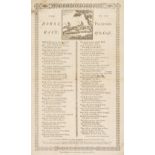 Broadside. The Horse Race; or, The Pleasures of the Course, [Bath]: sold by S. Hazard, [1795]