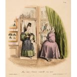 Albums. A pair of albums containing decorative lithographs, mostly continental, early 19th c.