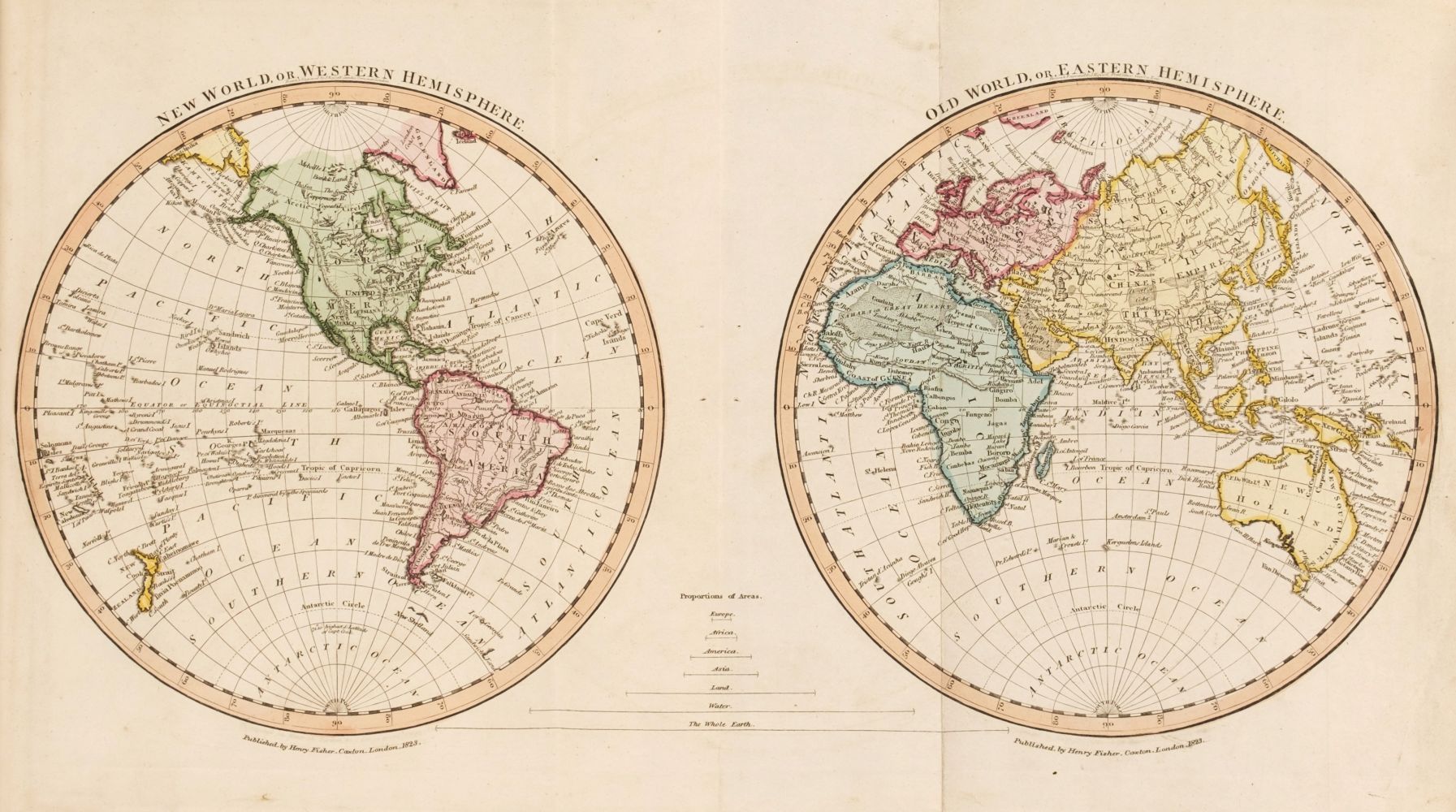 Russell (John). A Complete Atlas of the World, circa 1823