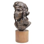 Macleod (Janet). Pilot's Head 1986, artist's proof bronze bust