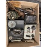 Aircraft Instruments. A collection of WWII period RAF aircraft instruments