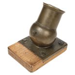 Cannon. A George III bronze signal mortar dated 1817