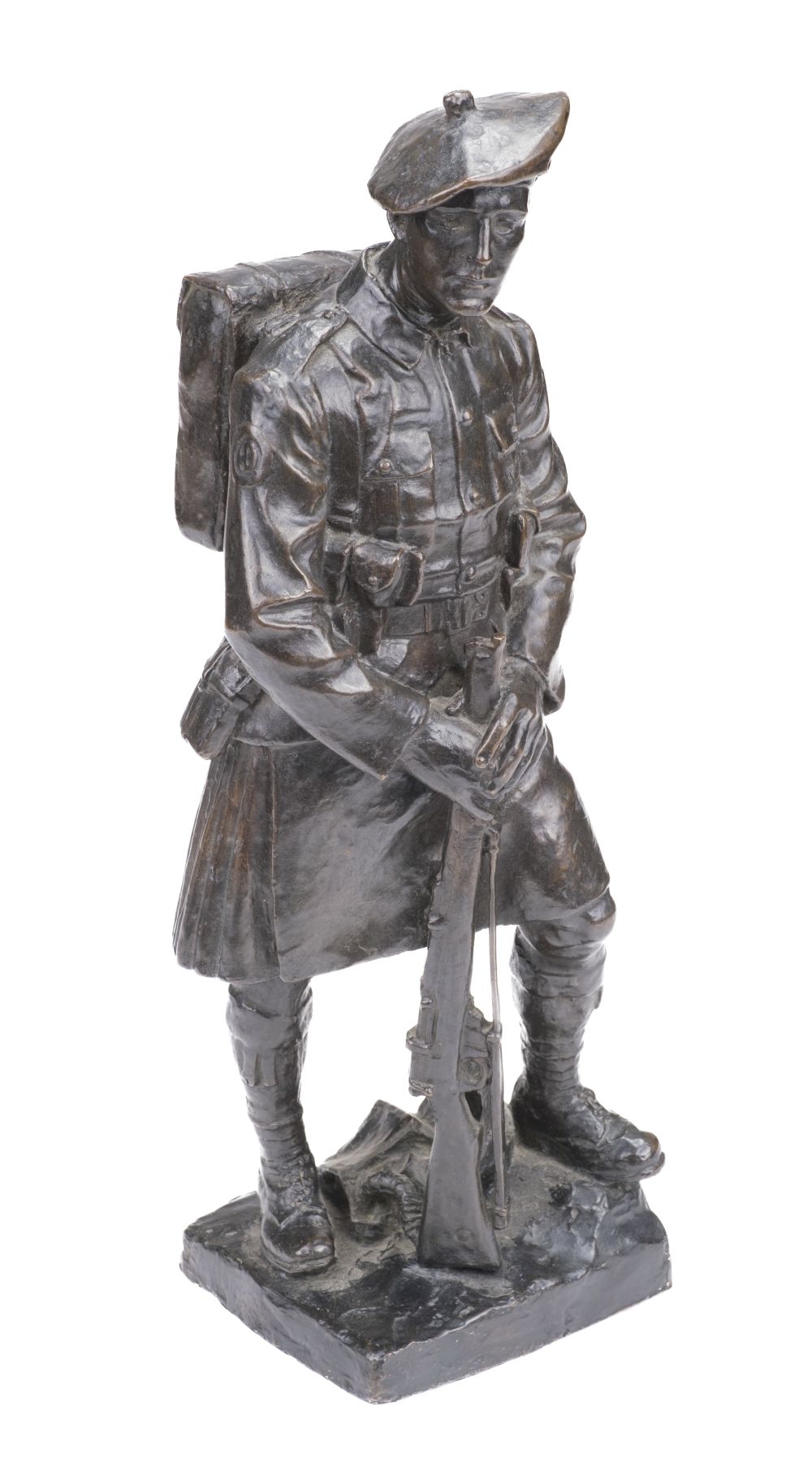 Paulin (George H, 1888-1962). Soldier 51st Highland Division 1926, bronze