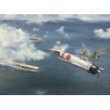 Williams (Lynn). Above the Akagi Fleet, oil on board