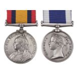 Queen's South Africa & Naval Long Service Medal (J.R. Linington, M.A.A., H.M.S. Gibraltar)