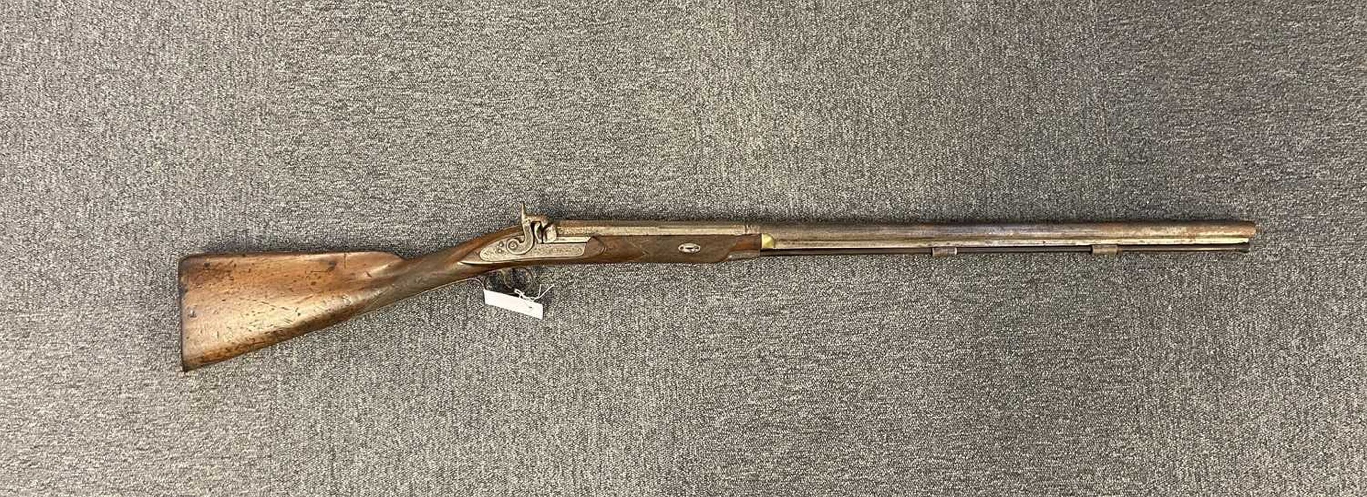Sporting Rifle. A Victorian percussion sporting rifle