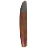 Propeller. A WWI laminated mahogany propeller blade,