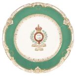 Madras Light Infantry. A Victorian XXIII Madras Light Infantry porcelain plate