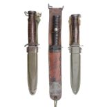 Fighting Knife. A WWII period American Camillus fighting knife