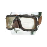 Flying Goggles. A pair of WWII RAF Mk IIIa flying goggles