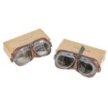 Flying Goggles. Two pairs of RAF Mk VIII flying goggles