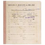 Log Book. A WWII log book kept by Captain H. C. Warren AFC, South African Air Force