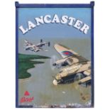 'Lancaster' Public House Sign. A unique twin-sided hanging sign for the public house, circa 1965