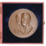 Visit of Napoleon III to London, 1855 copper medal