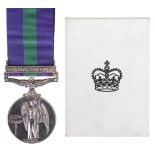 General Service 1918-62, E.II.R., 1 clasp, Canal Zone (AC1 C A May (4053257) RAF)