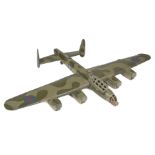 Avro Lancaster. A large and impressive wooden model of a WWII Lancaster bomber VN N 3637