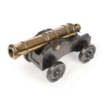 Cannon. A George III bronze signal cannon